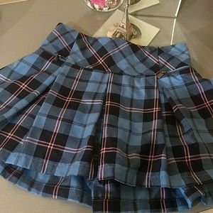 Justice plaid skirt